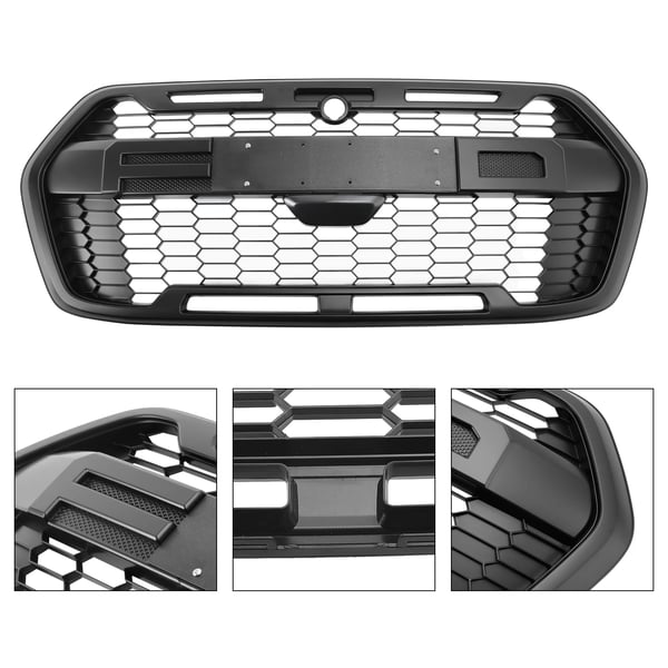 Framgrill, Passar Ford Transit MK8, Direkt ersättning, Matt svart finish