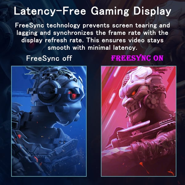 Gaming Monitor, FHD 1080P opløsning, 165 Hz opdateringshastighed, 1 ms responstid,sort, EU-stik