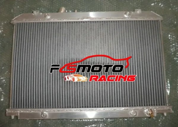 Aluminiumradiator, 2 rækker, 360mm x 638mm x 40mm, høj effektiv køling, kompatibel med Mazda RX-8