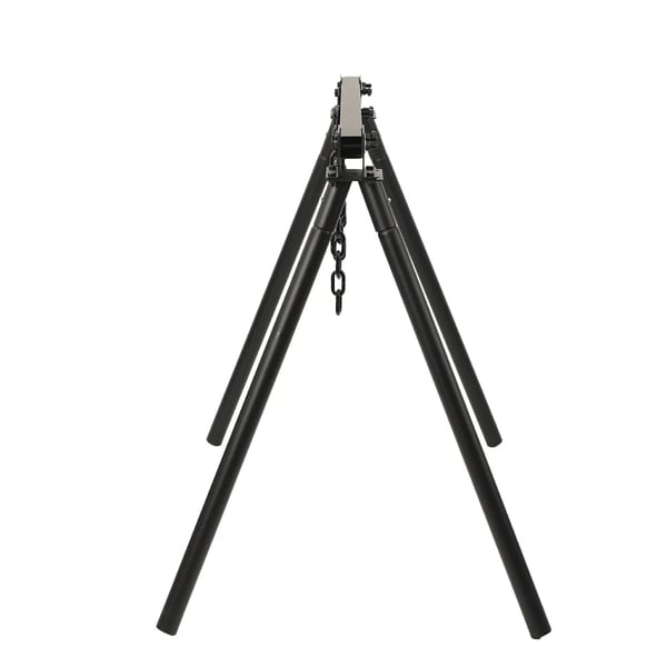 Skydemål Stativ, Højkvalitets kulstofstål, Samlet højde: 150 cm, Bredde på base: 120 cm, Belastningskapacitet: Understøtter op til 50 kg
