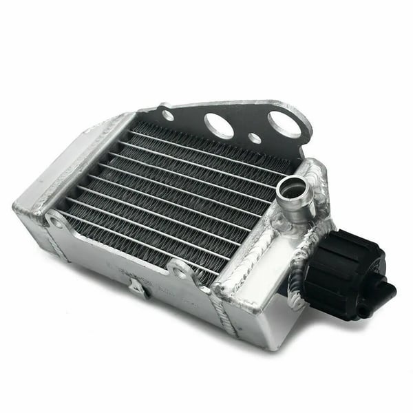 Aluminium Radiator, Øget Kølekapacitet, Skræddersyet Pasform til KTM 50 SX og Husqvarna TC50, Vakuum Svejset Kerne, TIG Svejsede Tanker