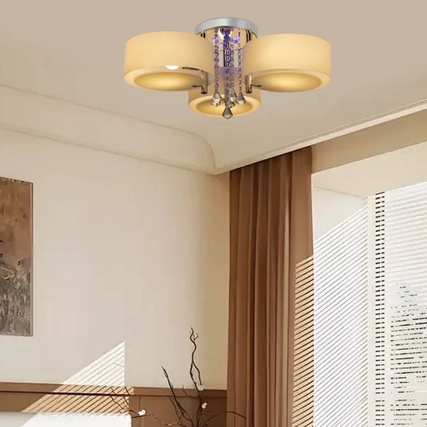 Loftlampe, Moderne Design, Fjernbetjening,HVID