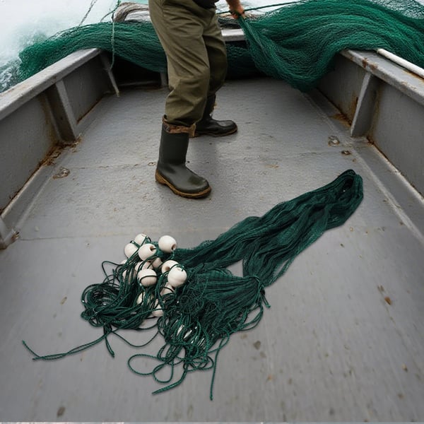 Fiskegarn, Holdbart Design, Høj Fangsteffektivitet,grøn