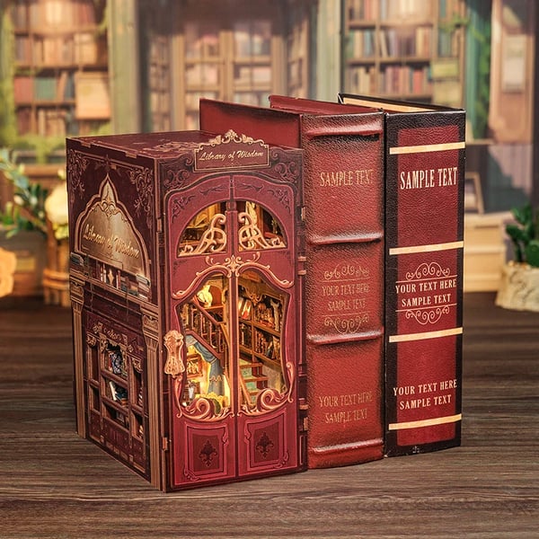 Bogkrog Kit, DIY Samling, Unik Skrivebordsdekoration,Biblioteket af Visdom