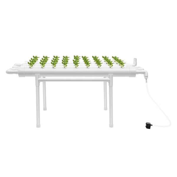 Hydroponisk Vækstsæt, 36 Plantepladser, Nem Installation,HVID