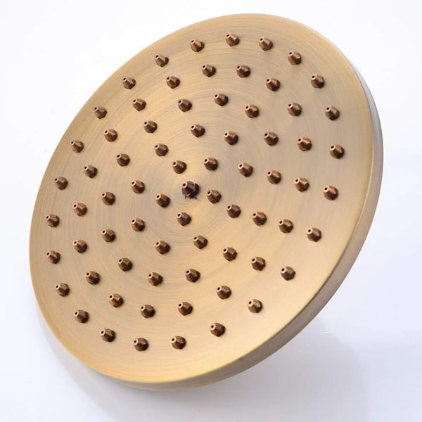 Retro duschset, höjdjusterbart, hållbar mässingskonstruktion, Gul