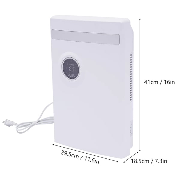 Avfuktare, 2200ml tank, bärbar design,Vit