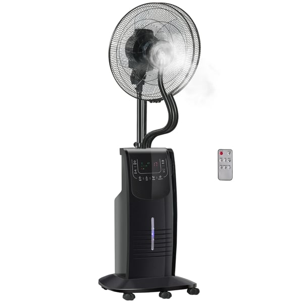 Køleventilator, Vanddampfunktion, Fjernbetjening, Stativdesign,EU, Brun