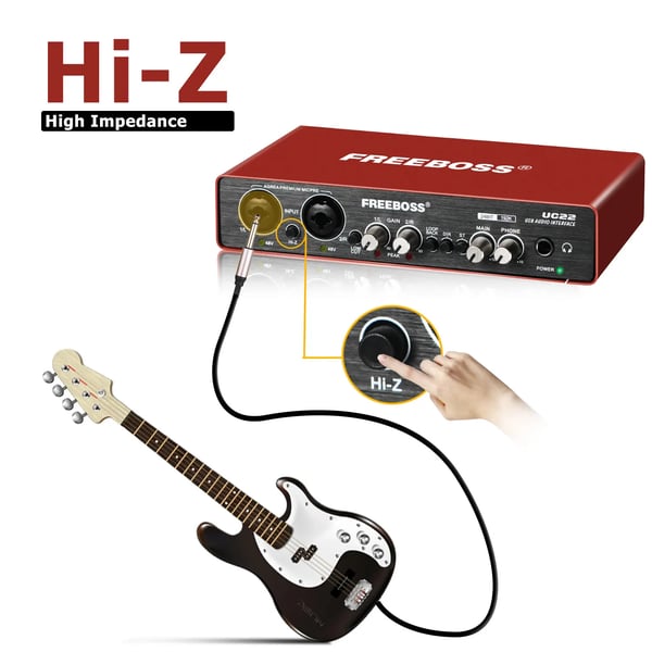 Lydinterface, 24Bit/192KHz opløsning, dual XLR indgange,UC22