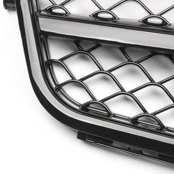 AMG Sort Front Bumper Gitter, Stilfuldt Design, Forbedret Luftstrøm, Holdbart ABS Plastik