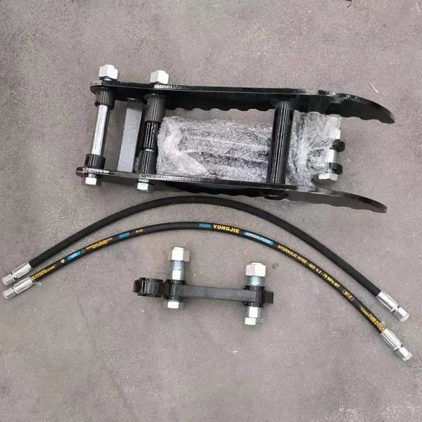 Hydraulisk tommelfinger, højstyrkestål, kompatibel med mini-gravemaskiner, forbedret greb, alsidig brug