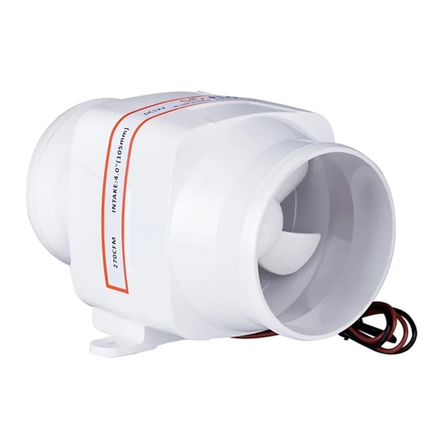 Bilge Blæser, 270 CFM Luftstrøm, 12V Drift, Kompakt Design