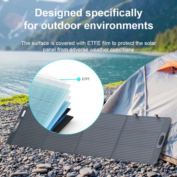 Bærbar Solpanel, 200W Udgang, Fleksibelt Design,SPC200W