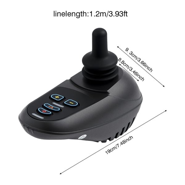 Joystick-ohjain, ML2P+ -sovitinjohto, 50A lähtövirta,Musta