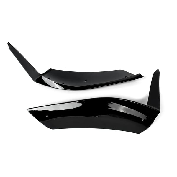 Front Bumper Lip Splitter, Plastik, 120 cm x 38 cm x 18 cm, Til C Class W206 S206 C200 C260 C300 C43 2022-2024, Direkte Erstatning, Performance Del