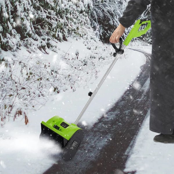 Lumisweeperi, 1200W puhdas kuparimoottori, ergonominen muotoilu, säädettävä kahva,vihreä, Sähkö