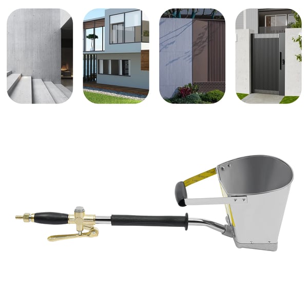 Cement Spray Gun, 3,5L Kapacitet, 1/2" Luftindtag, 4 Sprayhuller, Kompakt Design, Ergonomiske Håndtag