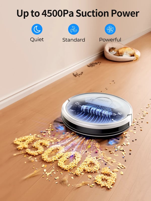 Robotstøvsuger, APP Kontrol, Smart Navigation,Laresar P10