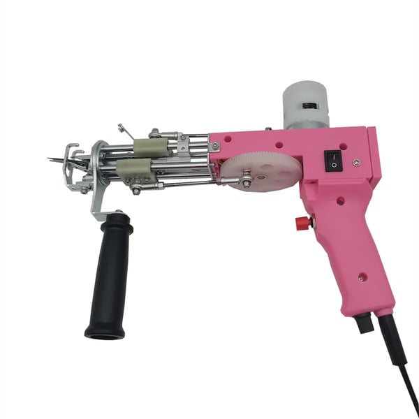 Elektrisk Tufting Pistol, 2-i-1 Klippet Pile & Løkke Pile, Justerbar Pilehøjde,110V-220V