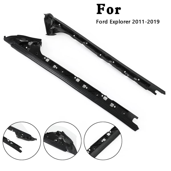 Forrude Indvendig Trim Søjle Molding, Plastik, Kompatibilitet til 2011-2019 Køretøjer, Model Delnumre BB5Z-7803136-BA, BB5Z-7803137-BA