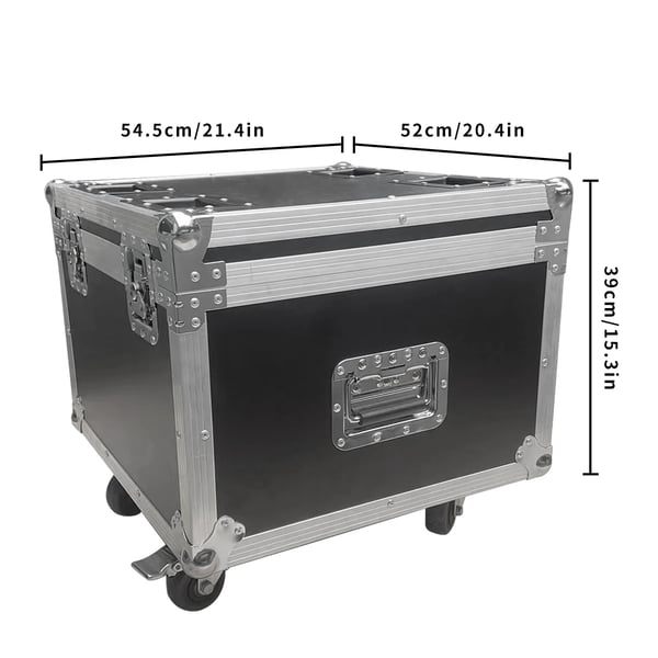 Flight Case til Moving Head Lygter, Holdbar Beskyttelse, Praktisk Adgang, sort