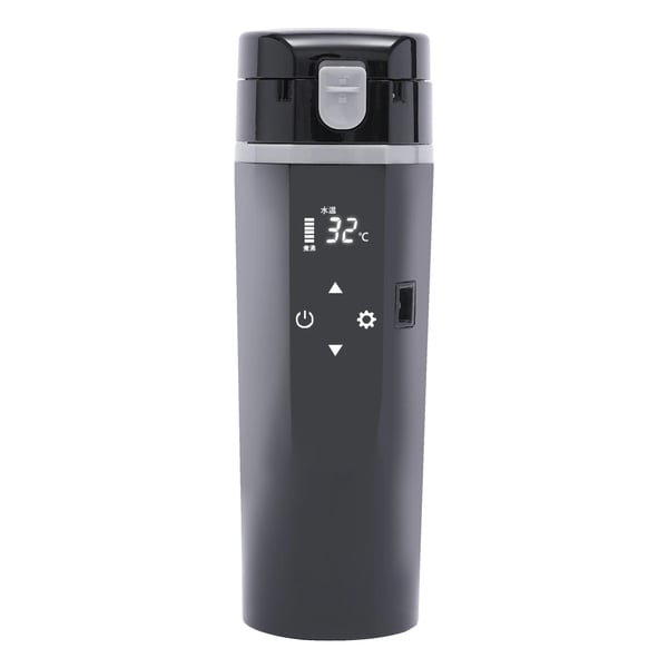 Bil Elektrisk Varmebeholder, 500ML Kapacitet, 12-24V Spænding,sort