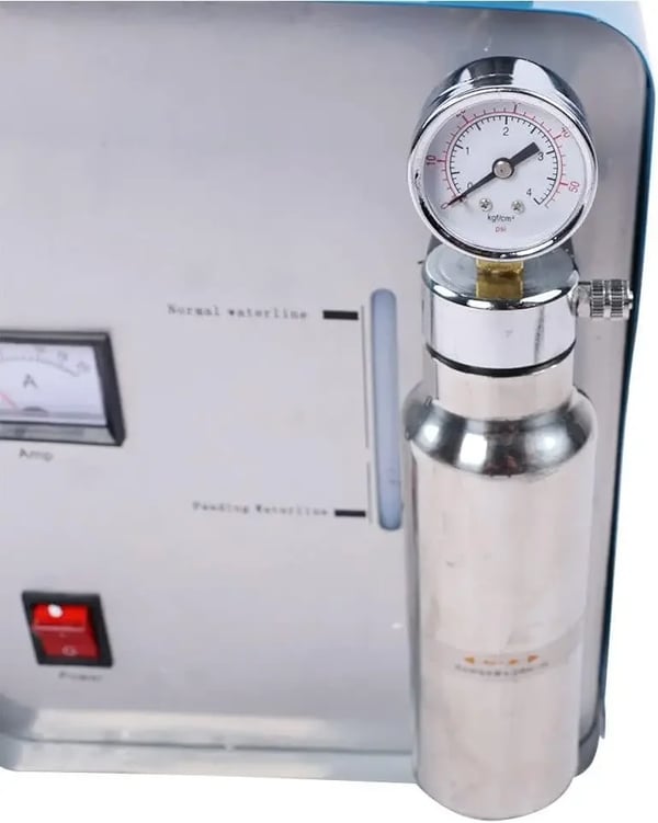 HHO Gas Flammegenerator, Effektiv Akryl Svejsning, Kompakt Design,Sølv
