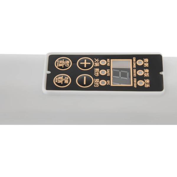 Elektrisk Kokk, Multifunktionell Matlagning, Non-Stick Design,VIT