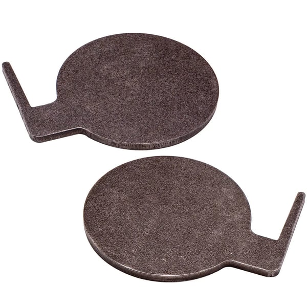 Dueltræ Paddles, 6" Diameter, 3/8" Tykkelse, AR500 Stål, 10 kg Vægt, DIY Samling Kompatibel