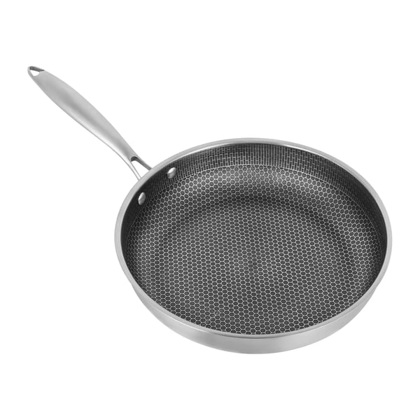 Kogewok, 410 rustfrit stål, non-stick belægning,32 cm, Mørk Grå