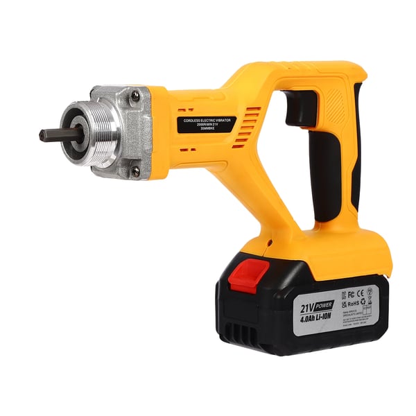 Betonvibrator, børsteløs motor, 1,5 m slange,EU, Gul