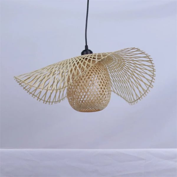 Pendellampe, Bambusmateriale, Integreret LED,Ingen pære, Dia55cm
