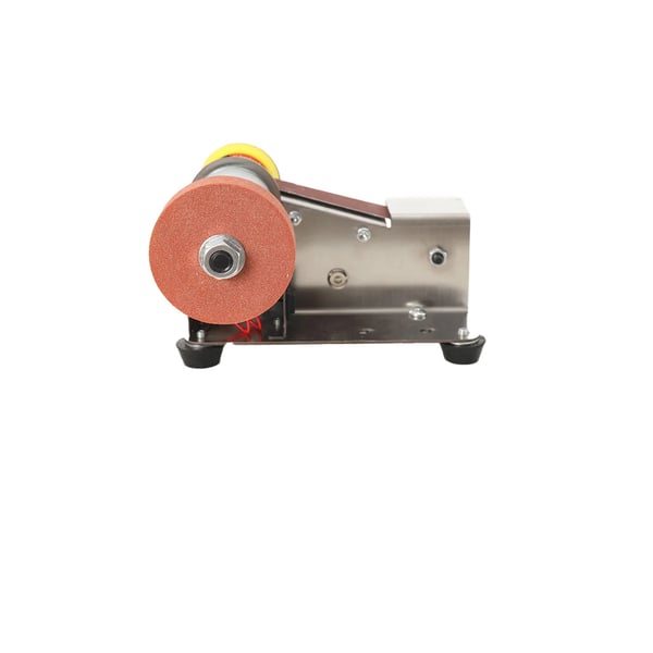 Båndsliber, 220V Strøm, Justerbar Hastighed 500-1500 RPM, Kompakte Dimensioner 30,0x10,0x12,0 cm, Inkluderer 10 Slibebånd, Inkluderer 20 Sandpapirark