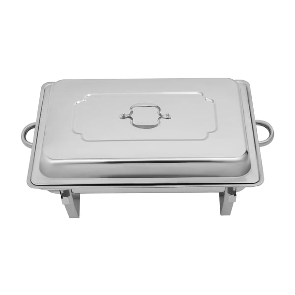 Rustfrit Stål Chafing Dish, 9L Kapacitet, Moderne Design,Sølv