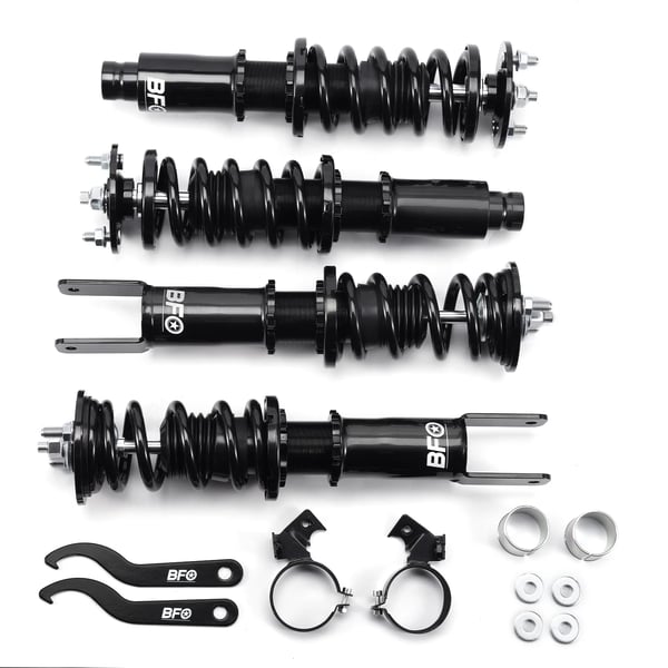 Coilovers, Stål, Længde 63 cm, Bredde 51 cm, Højde 21 cm, Fjedersats 8 kg/mm