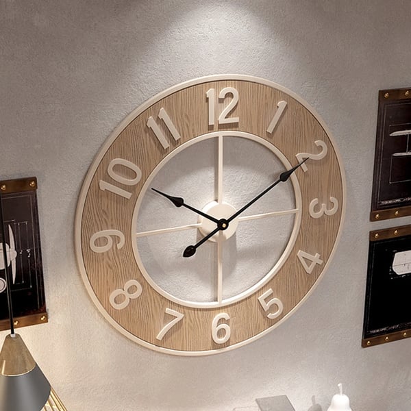 Väggklocka, Cirkulär Design, Tyst Drift