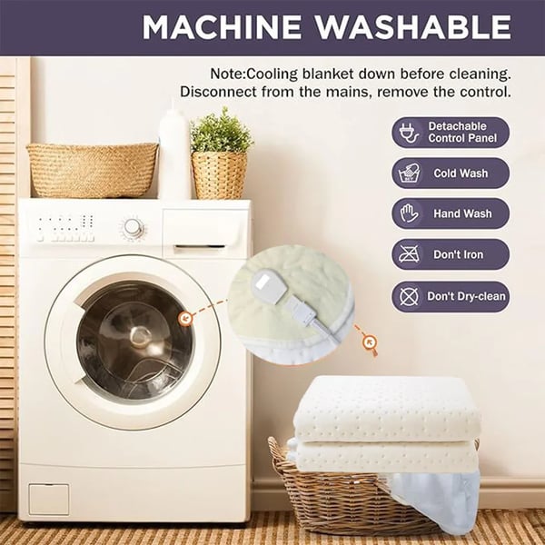 Varmepude, Holdbart Design, Justerbare Varmeindstillinger,beige