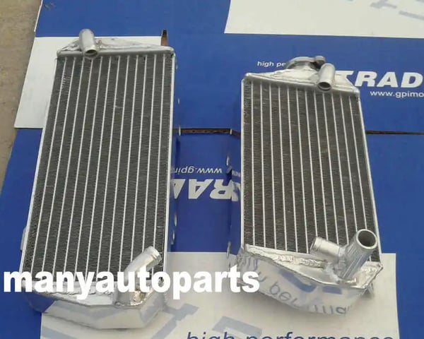 Aluminiumkøler til Suzuki RMZ450, Øget kølekapacitet, Kraftig design, Poleret finish