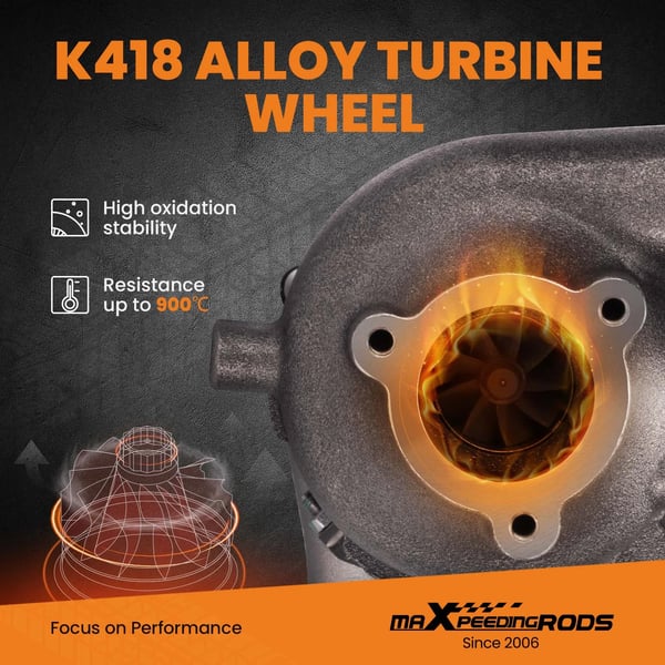 Turbocharger BV43, kompatibel med Hyundai H-1 og Starex, 170HK effektudgang, leje type