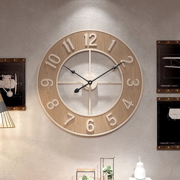 Väggklocka, Cirkulär Design, Tyst Drift