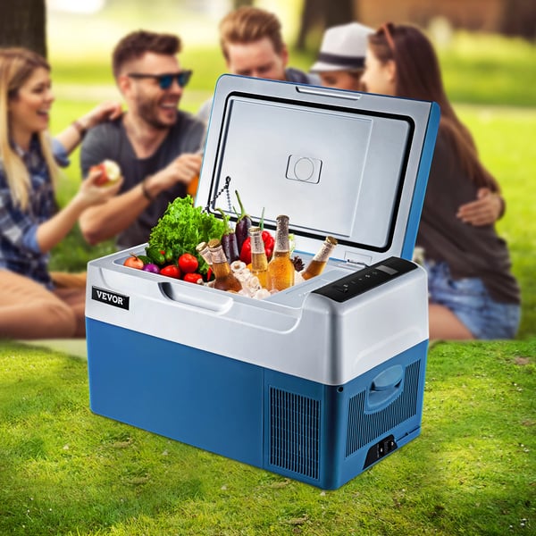Kannettava jääkaappi, 23 litraa, -20? - 20? jäähdytys, 12/24V DC & 110-240V AC, 45W, kestävä laatu rakenne