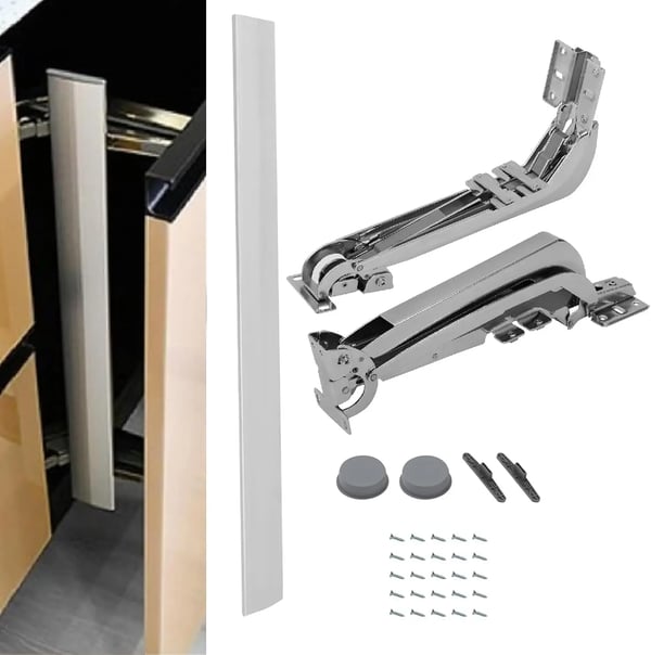 Dørhængsel Sæt, Koldvalset Stål, Belastning 9 kg, Anvendelig Dørtykkelse 15-25 mm, Dimensioner 26.58*8.03 cm, 180° Parallel Åbning