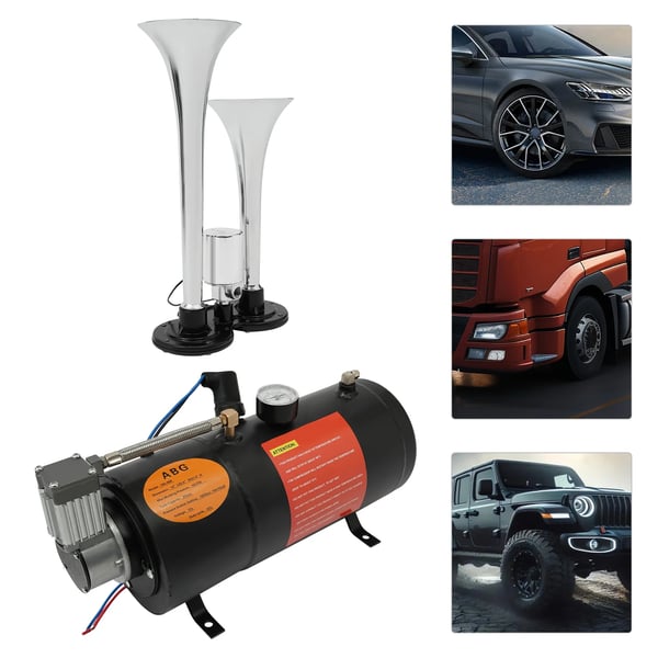 Ilmakompressori säiliöllä, 150 PSI maksimi paine, 0,79 gallonan kapasiteetti, kompakti muotoilu,musta
