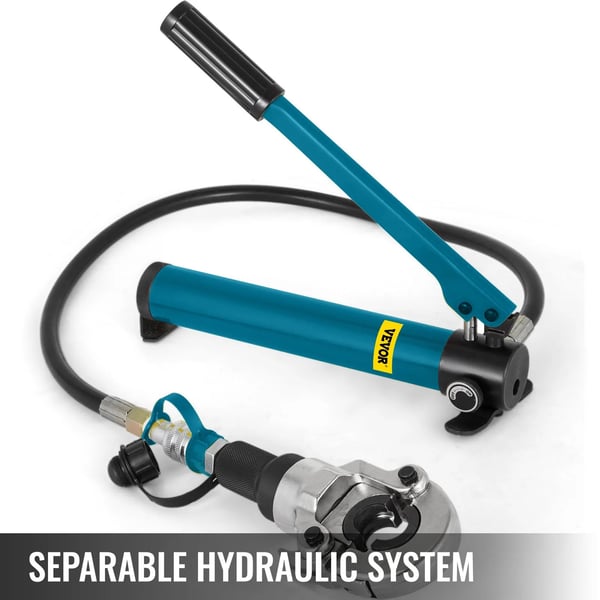 Hydraulisk Pressverktyg, 6-Tons Kraft, 360° Roterande Huvud, Rörpress med Utbytbara Käftar