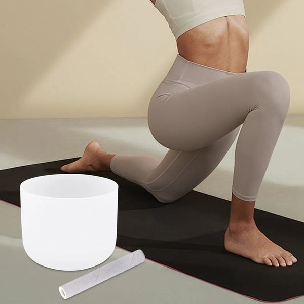 Sangskål, Lydhealing, Bærbar Design,Hvid