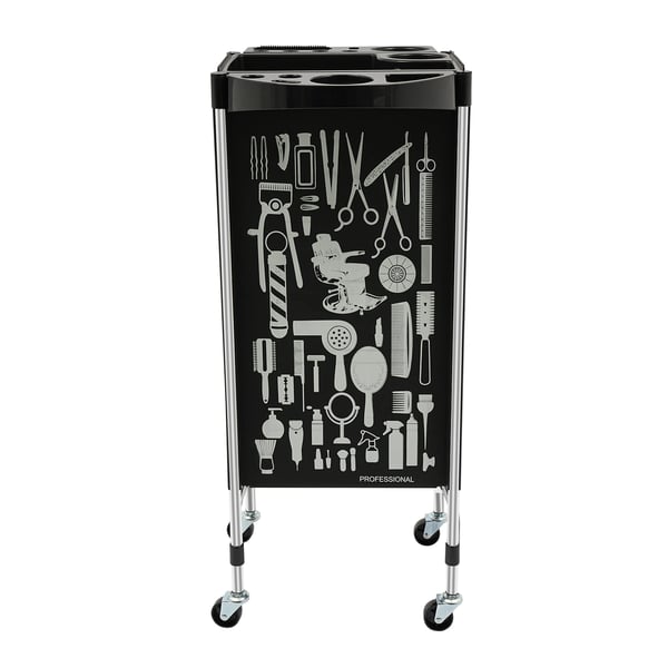Frisørvogn, 5 Skuffer, Universelle Hjul, PP Materiale, Gulvstående, Moderne Design