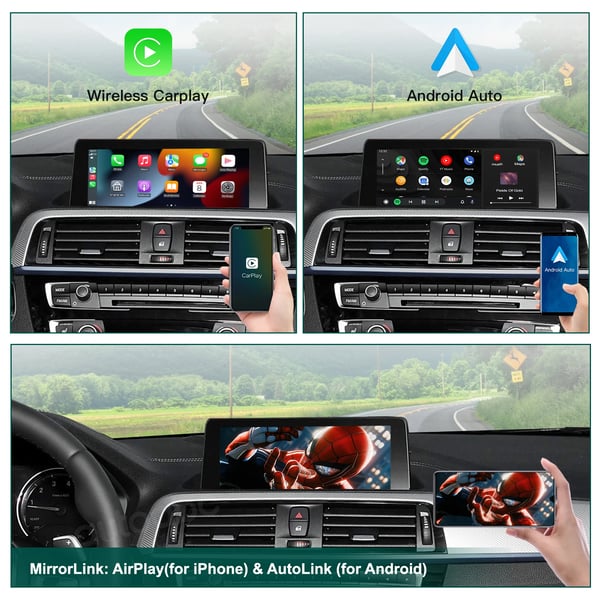 Trådløs CarPlay, Kompatibilitet med luksusbiler, Understøtter Android Mirror Link,EVO System
