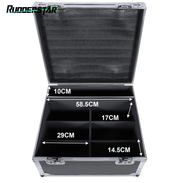 Flight Case, til Par Lys, Holdbar Design, Holder 6 STK Par Lys, sort