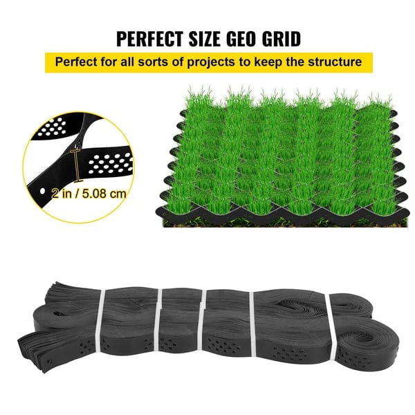 Sora-alueen stabilointiverkko, koko 9x17 jalkaa, kestävä HDPE-materiaali, taitettava muotoilu