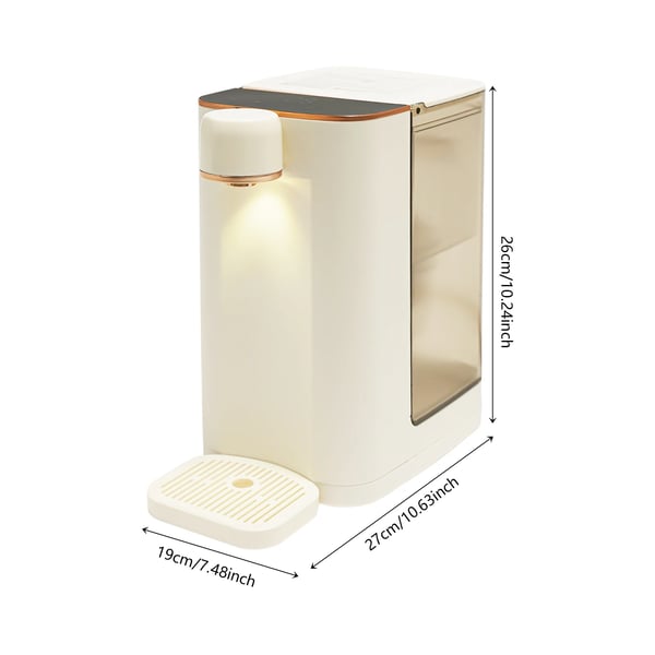 Elektrisk Vattendispenser, 3L Kapacitet, 2000W Effekt, 220V Spänning, Touchscreen Kontroll, LED Display